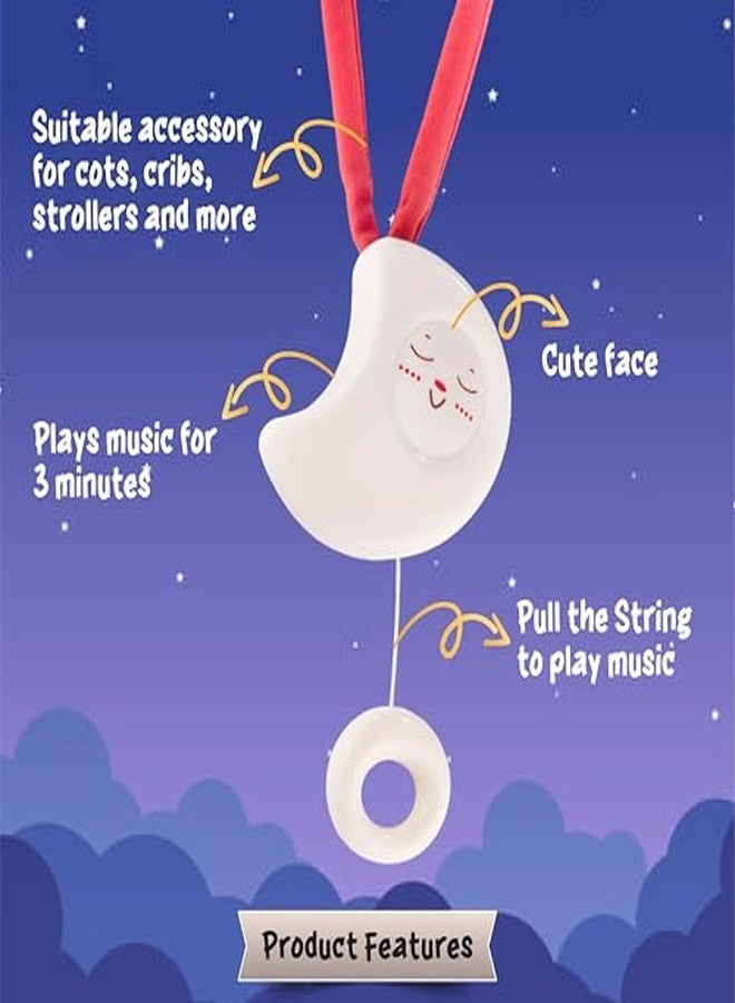 ToyMagic Moon Shaped Hanging Cot Rattle for Infants Melodious Sound Rattle Toys for 0-3 Months Newborn Toys,Baby Toys 0-6 Months,Infant Toys 0 3 6 12 Monthswhite - Image 3